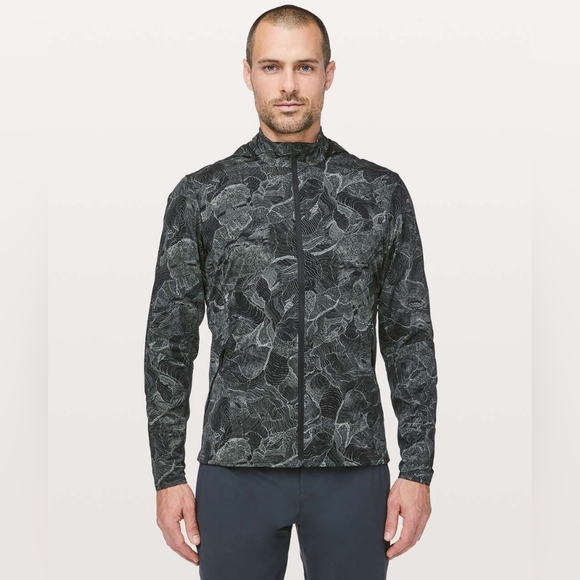 LULULEMON Men's Active Jacket Endeavour Grey Sage Black